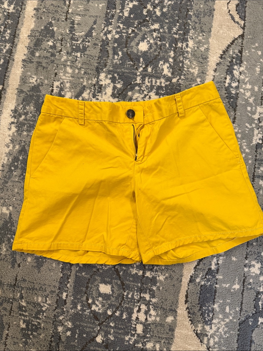 GAP Bright Yellow Cotton Casual Shorts